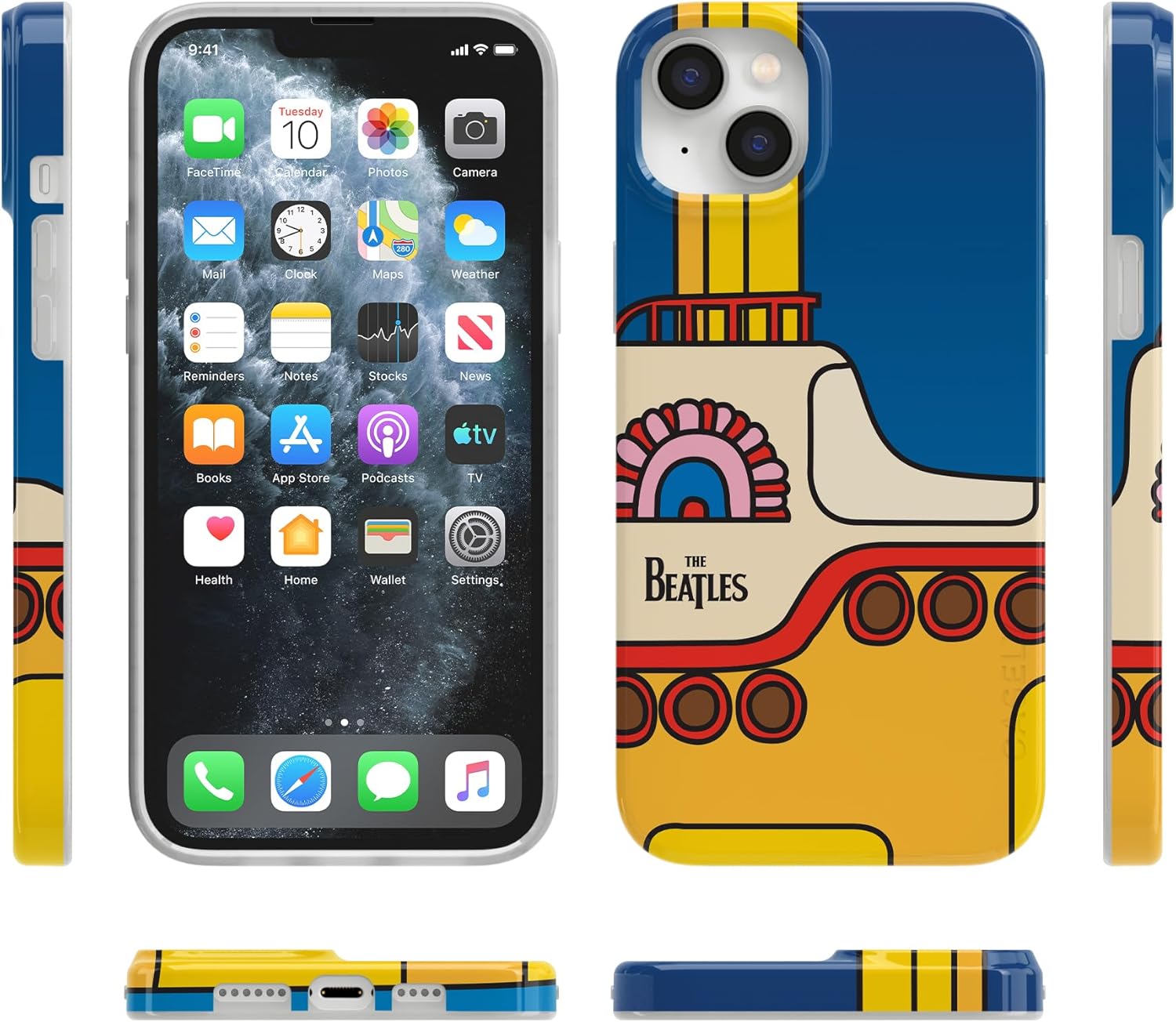 Casely iPhone 14 Plus Case | Yellow Submarine | Beatles | Compatible with MagSafe | Classic Ultra Slim Design
