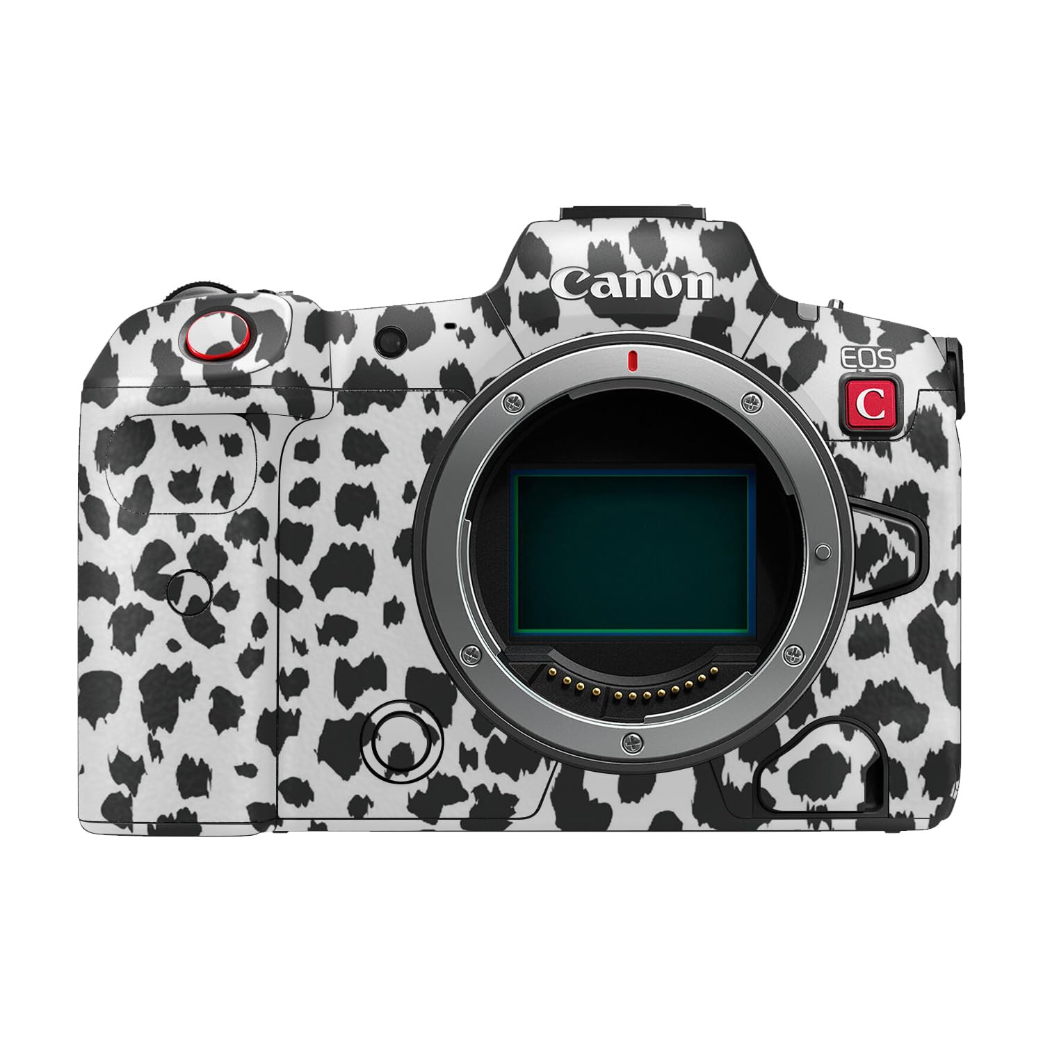 Camera Skin Compatible with Canon EOS R5C (2022) - Snow Leopard Print - Premium 3M Vinyl Protective Wrap Decal Cover - Easy to Apply | Crafted in the USA by MightySkins
