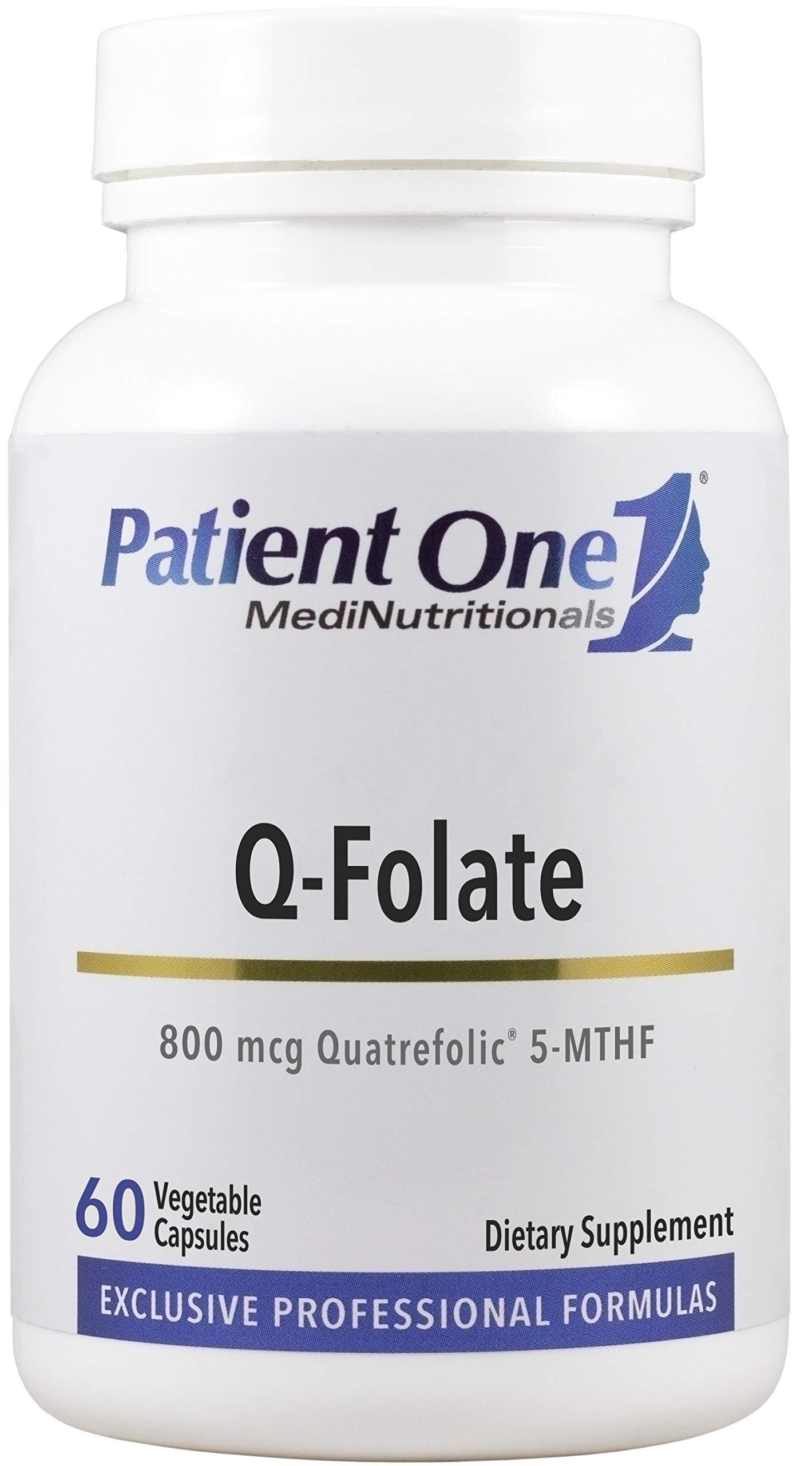 Q-Folate 800mcg | Supplement to Support Energy, and Brain and Heart Health* | with Quatrefolic 5-MTHF Folate | 60 Capsules