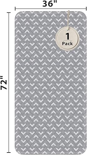 Miniatura 42 de Almohadillas de cama antideslizantes para incontinencia lavables de 36 x 72 pulgadas, almohadillas de cama impermeables para adultos, lavables