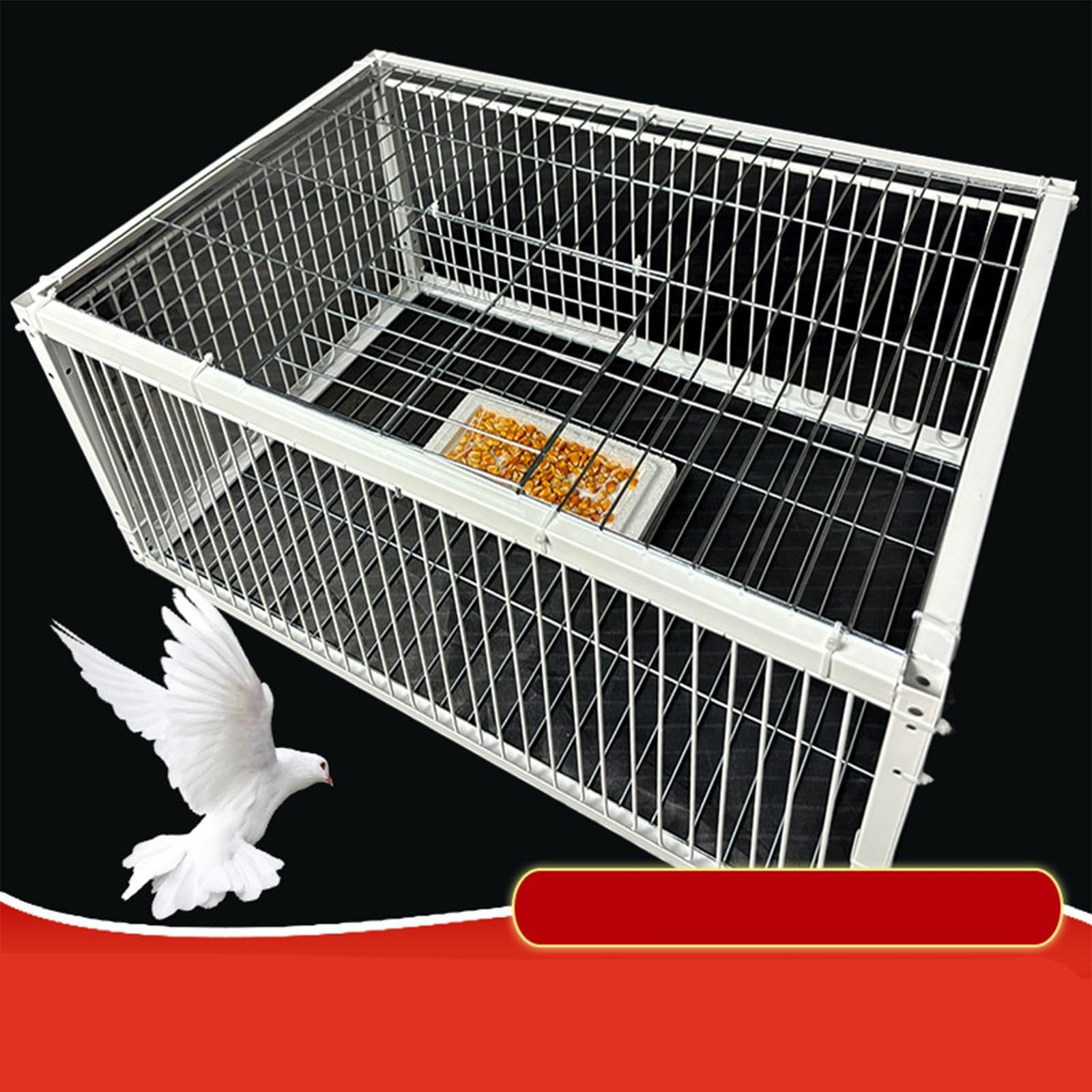 Jaula para Palomas, Jaula de Recolección Automática, Caja Nido, Entrada, Materiales de Hierro Resistentes, Espacio Cómodo para Huertos, Almacenes, Etc, 4 Entrada