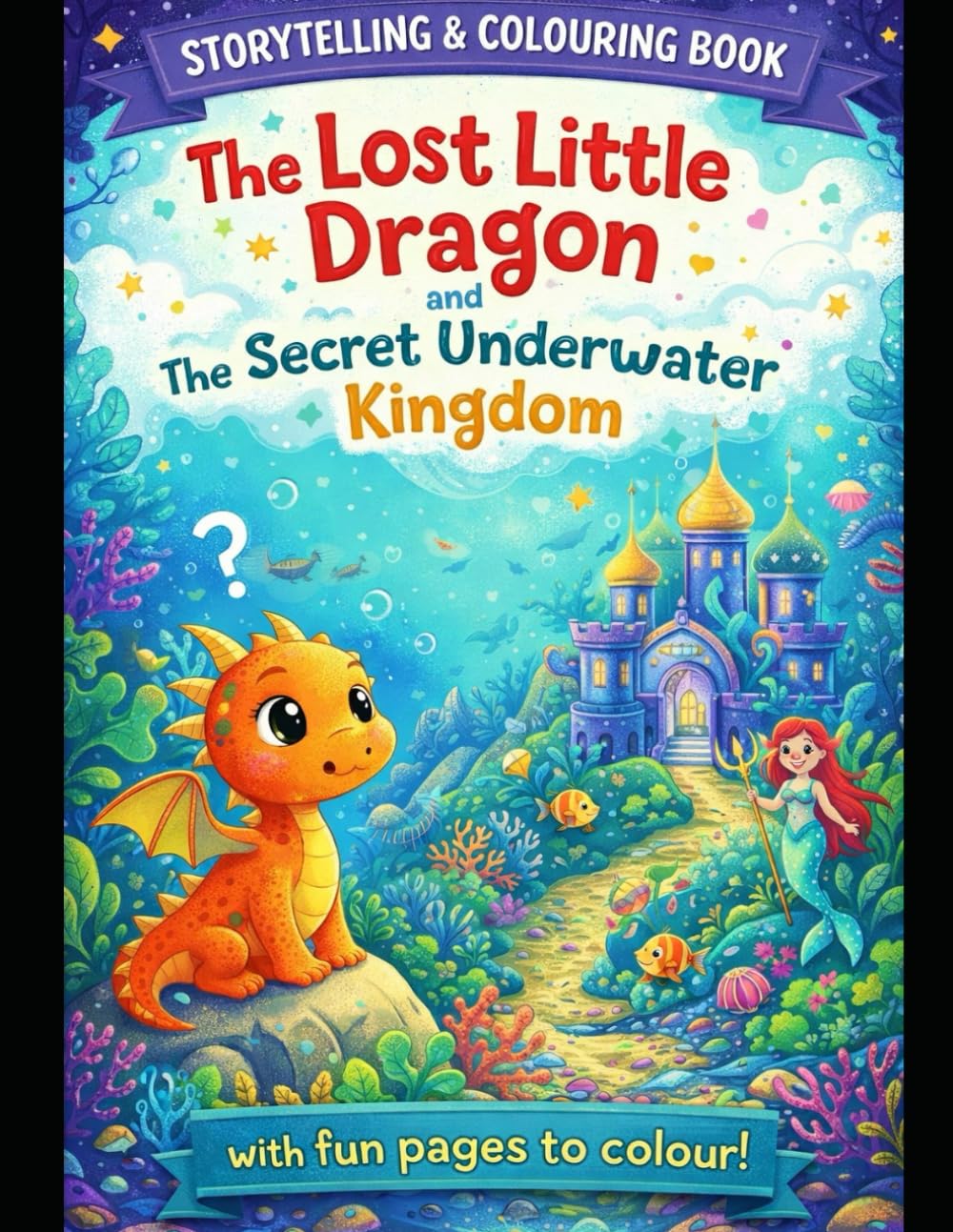 The Lost Little Dragon and the Secret Underwater Kingdom: A Magical Storytelling & Colouring Book Adventure for Kids Ages 4–8