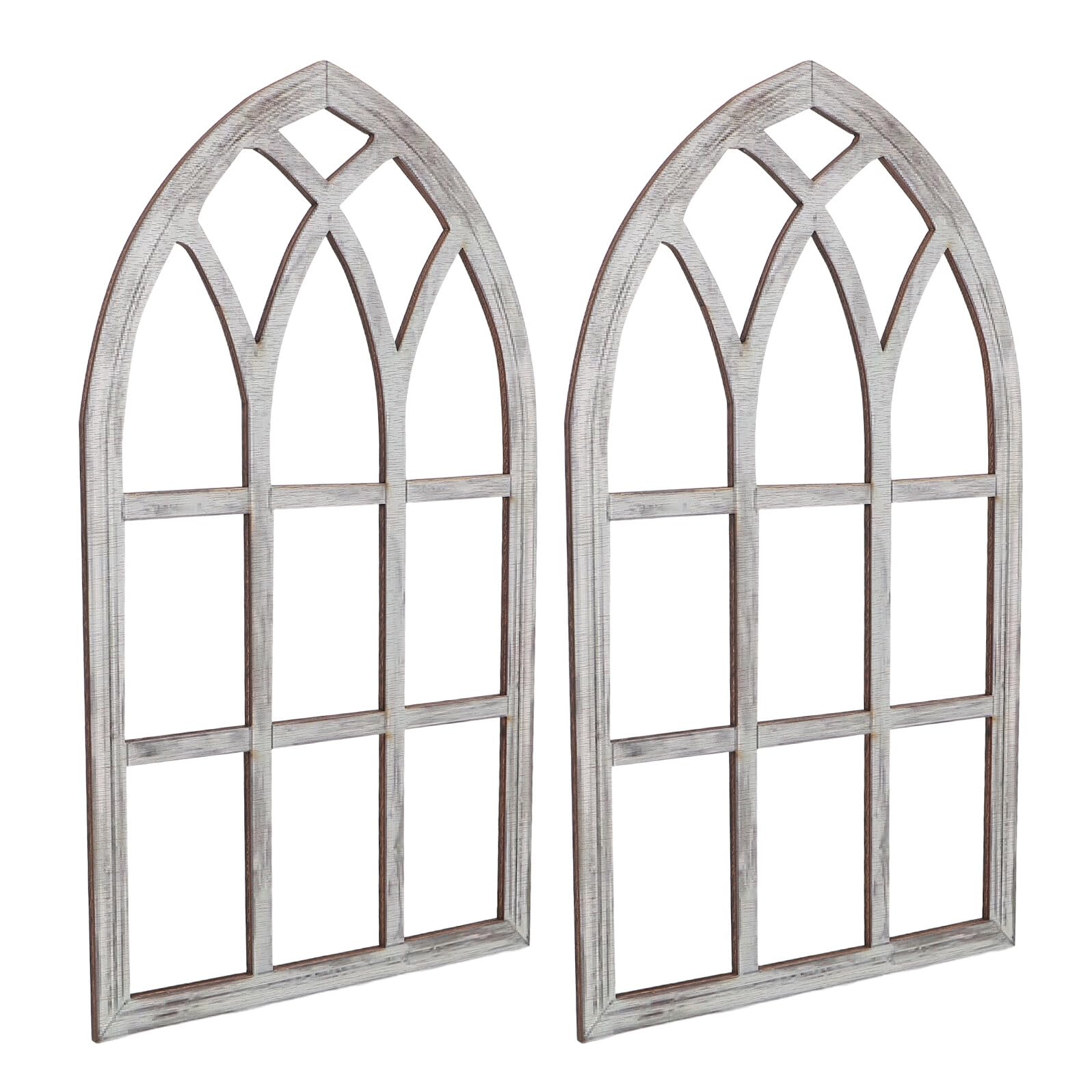 Marcos de ventana estilo catedral para dar un toque rústico y vintage a tu salón de granja