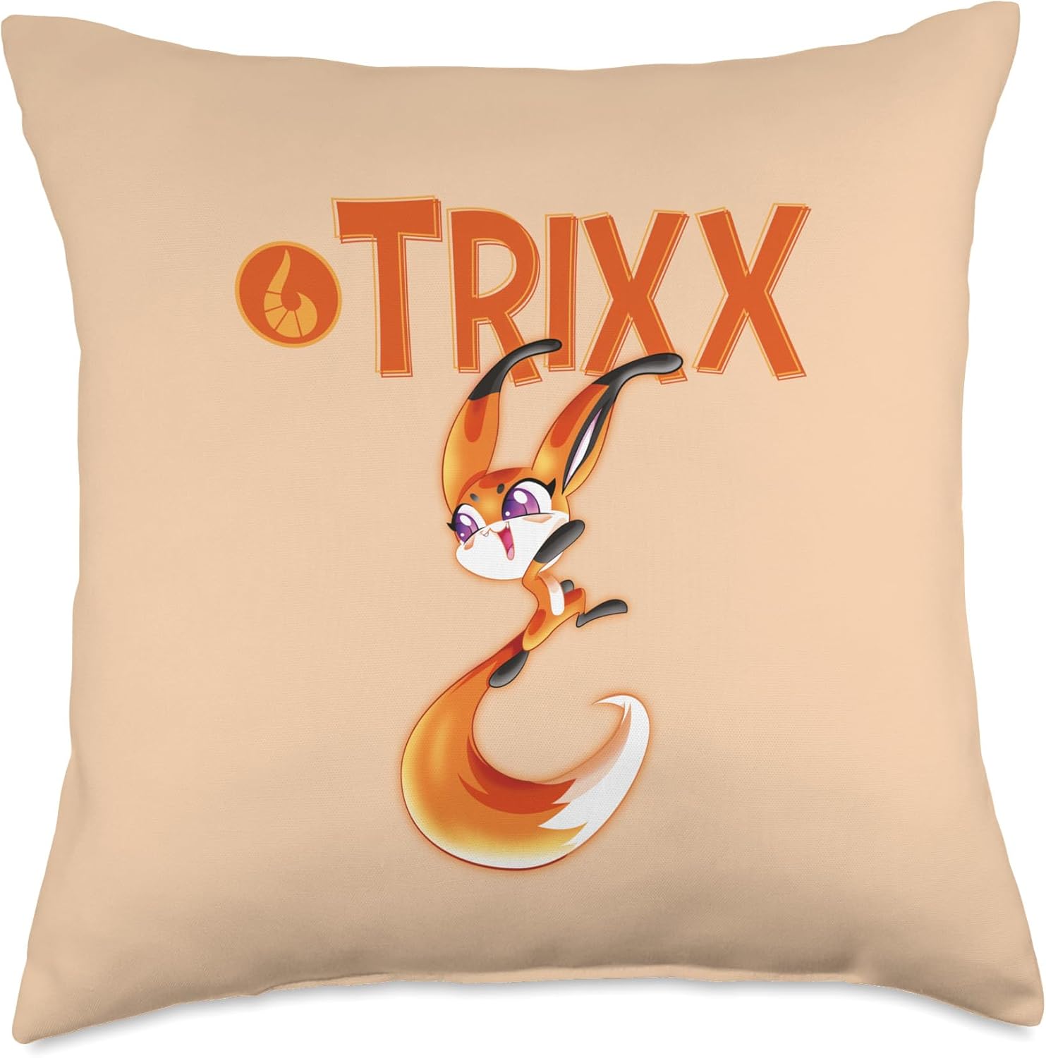 Miraculous Ladybug Kwamis Collection Trixx power Throw Pillow
