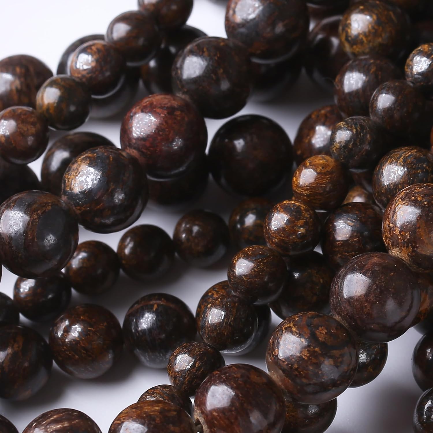 Bronzite Stone Beads for Jewelry Making DIY Bracelet Necklace Jewelry Making 1 Strand 15.5inch 35PCS 10MM image 4