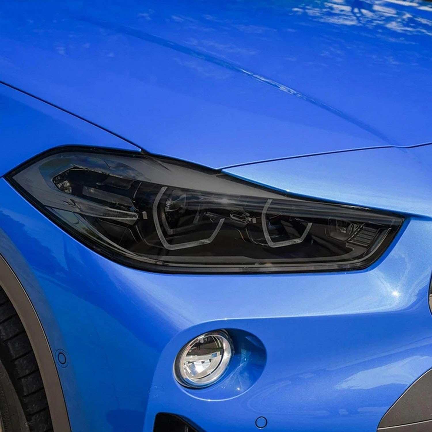Film TPU phare BMW X2 protection vinyle pour trajets quotidiens