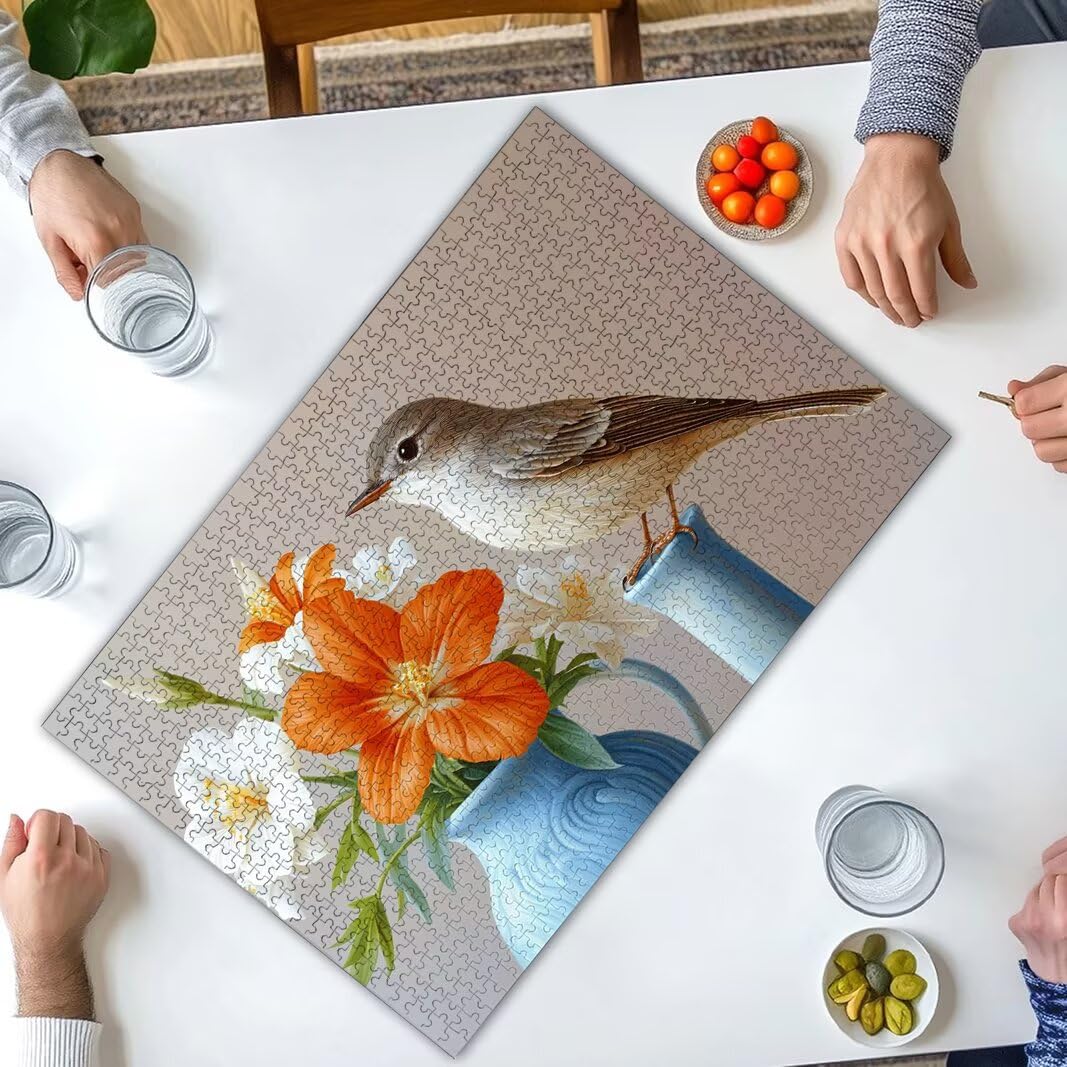 Puzzle Pájaro, Puzzle 1000 Piezas, Rompecabezas, Regalo Mujer, Decor -8116
