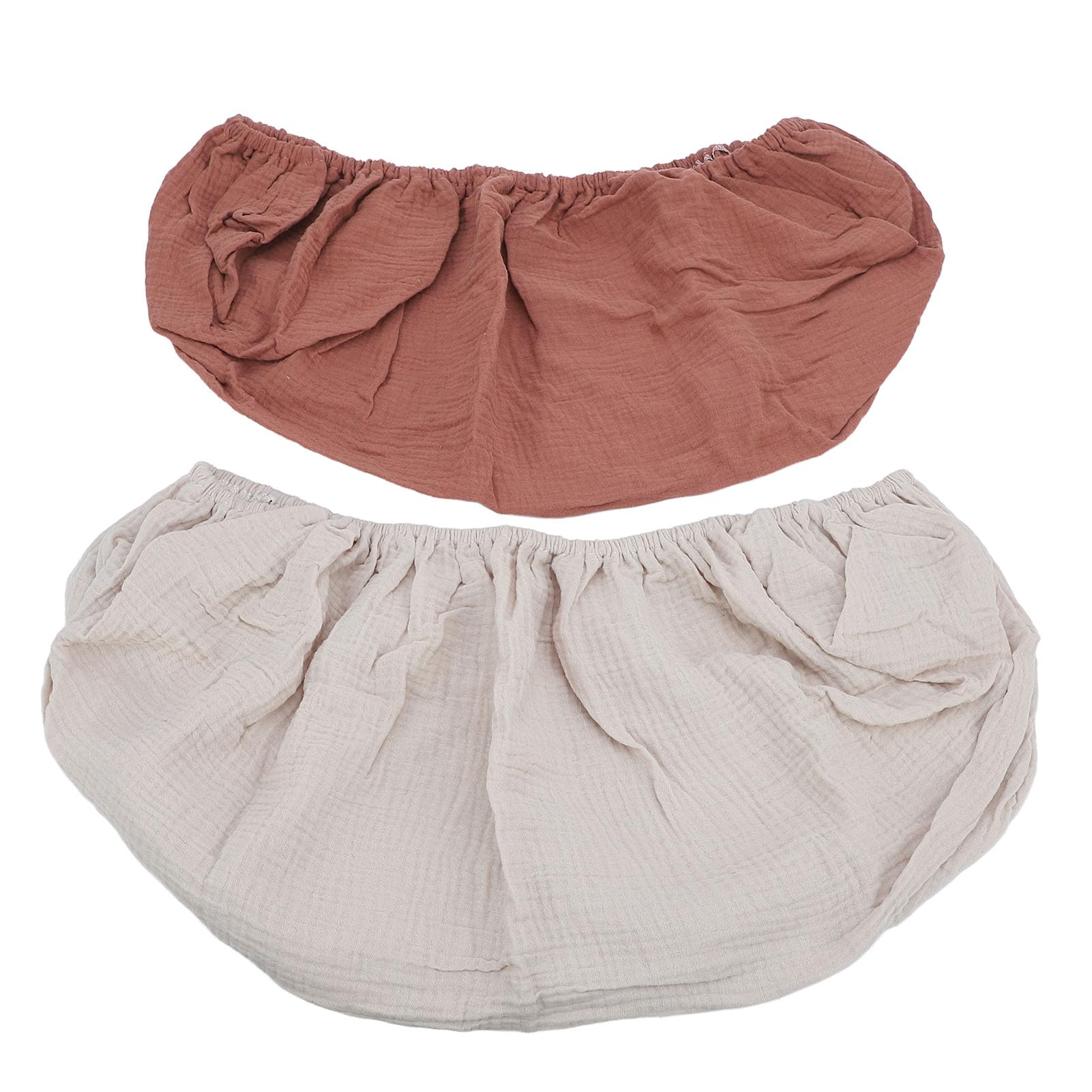 Eminchu Diaper Changing Pad Cover, Soft Breathable Cotton Cover, 360 Degree Elastic Design with Standard Fit, Ideal for Baby, Fits 32.28x16.14in Changing Tables (Coffee Apricot)