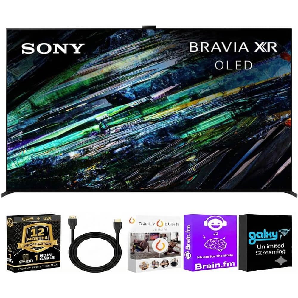 Sony XR77A95LKIT1 77 inch Class BRAVIA XR A95L 4K OLED HDR Google TV + HDMI Cable + 12-Month CPS Warranty + Stream