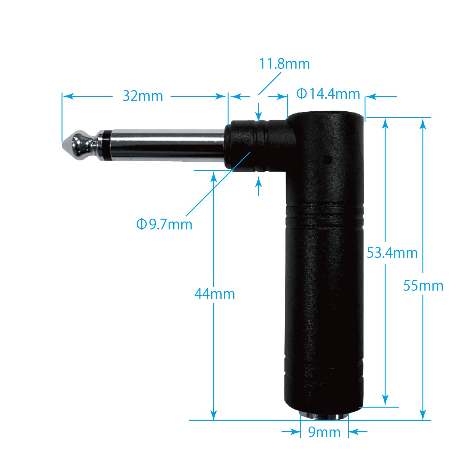 Amazon.co.jp: TECH 変換プラグ L型 モノラルフォン(メス)⇔モノラル