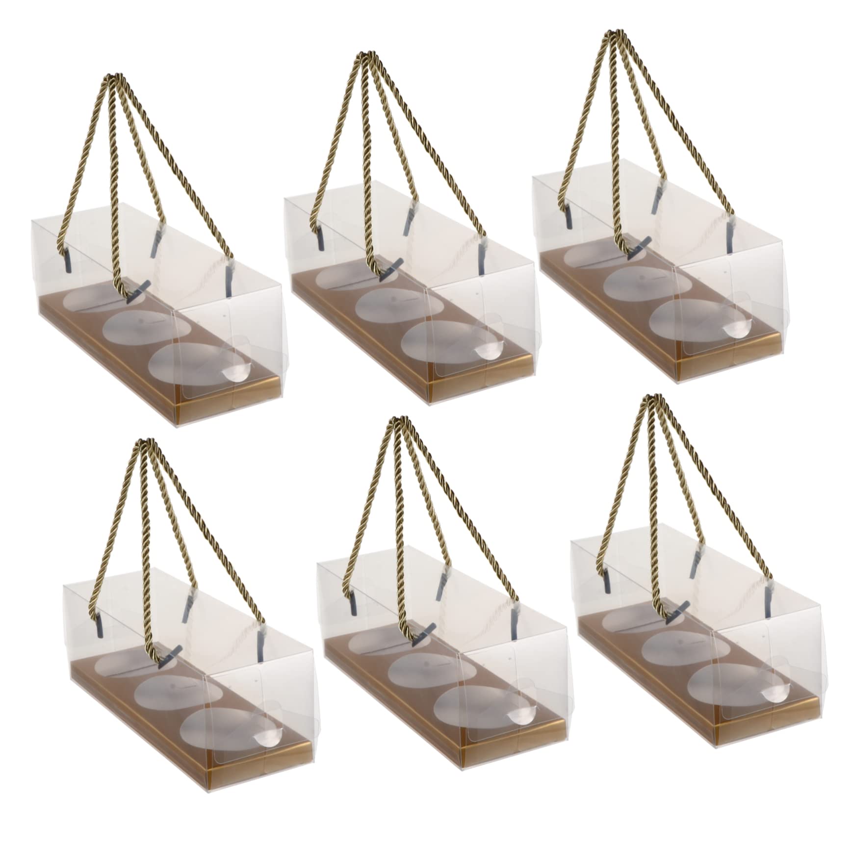 Kichvoe 10pcs Transparent -yolk Puff Boxes Bakery Packaging for Cookies and Desserts for Home Baking and Giving Strong and Sturdy Design