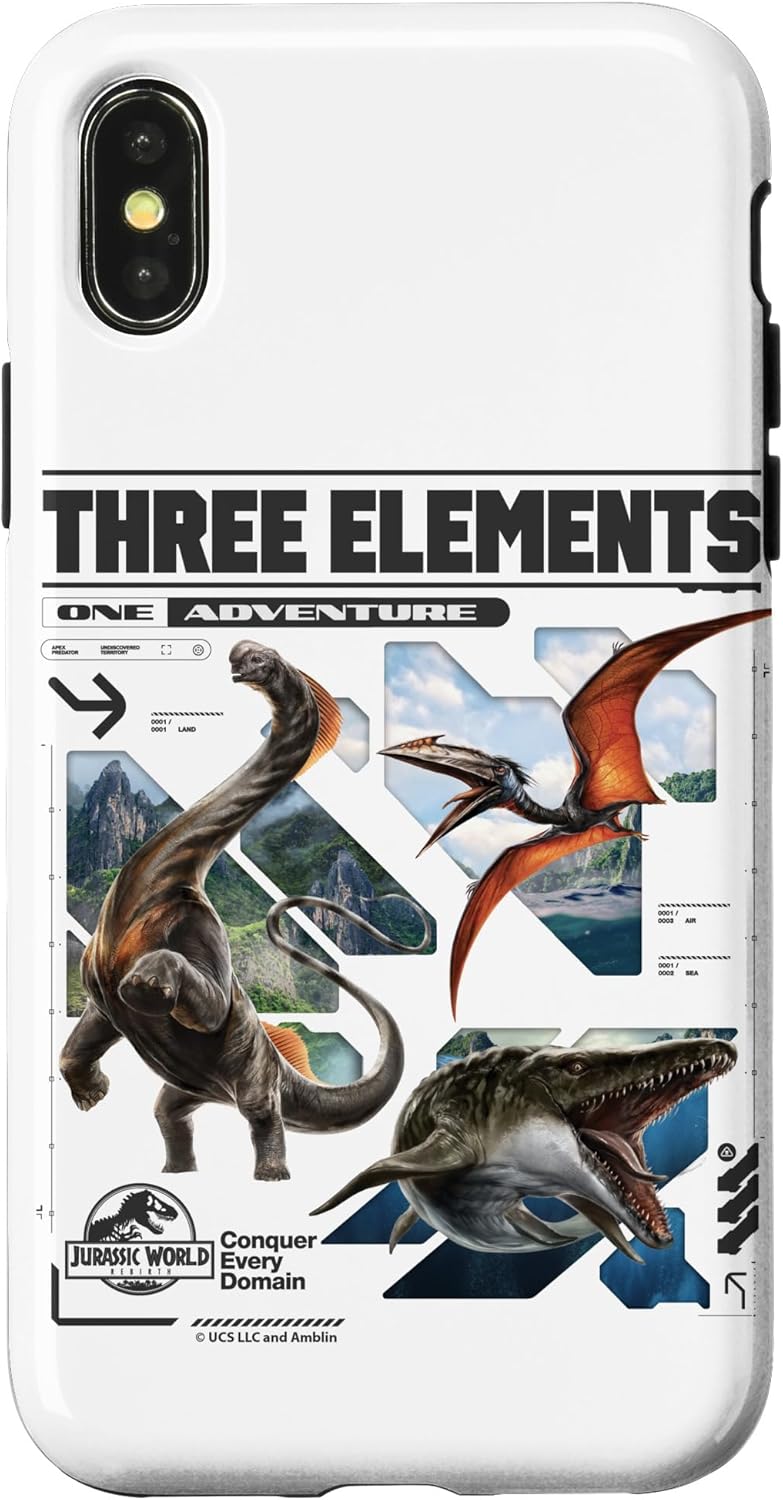 Jurassic World Rebirth Three Elements One Adventure Case for iPhone 17