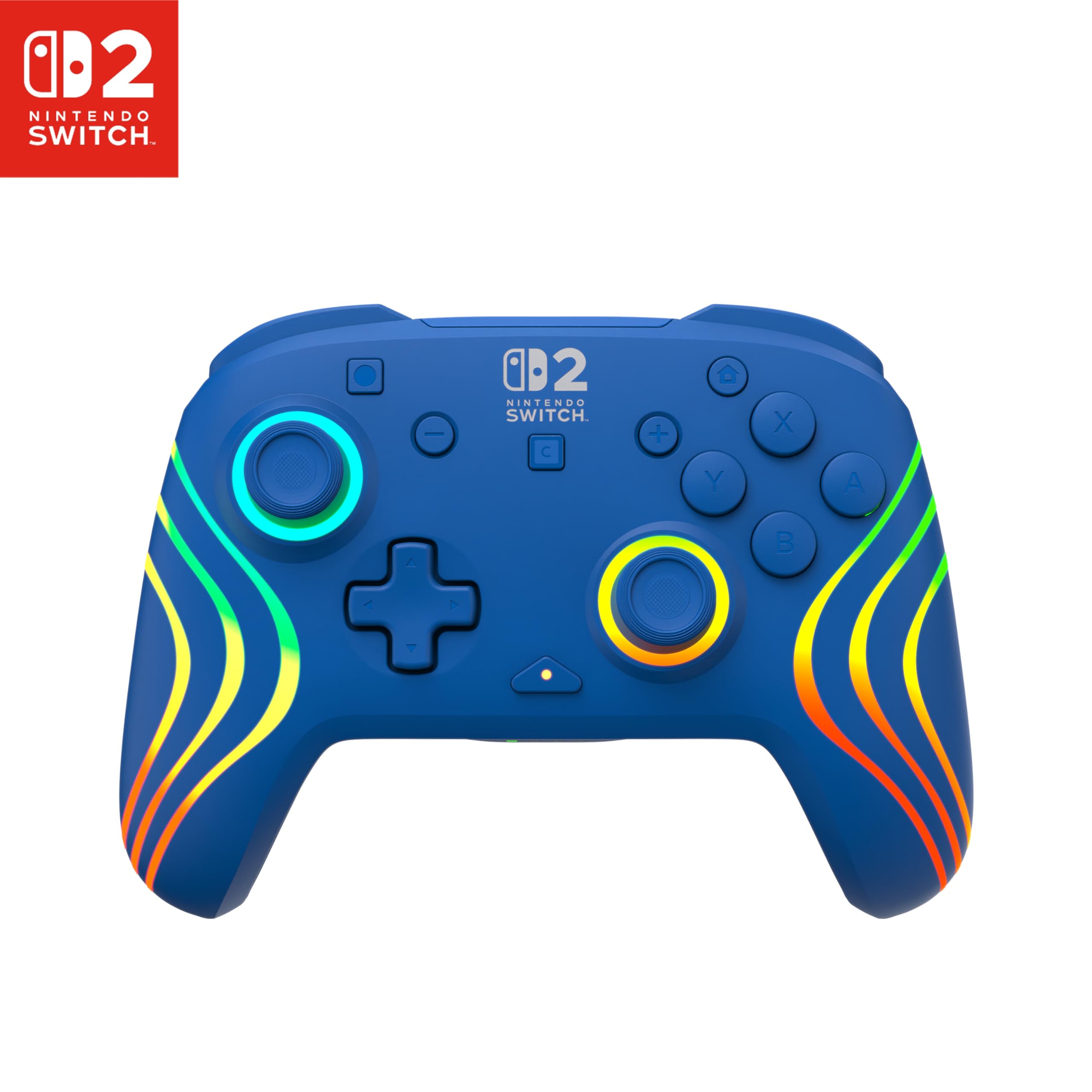 Turtle Beach Afterglow Wave Blau Kabelloser RGB-Gaming-Controller für Nintendo Switch 2