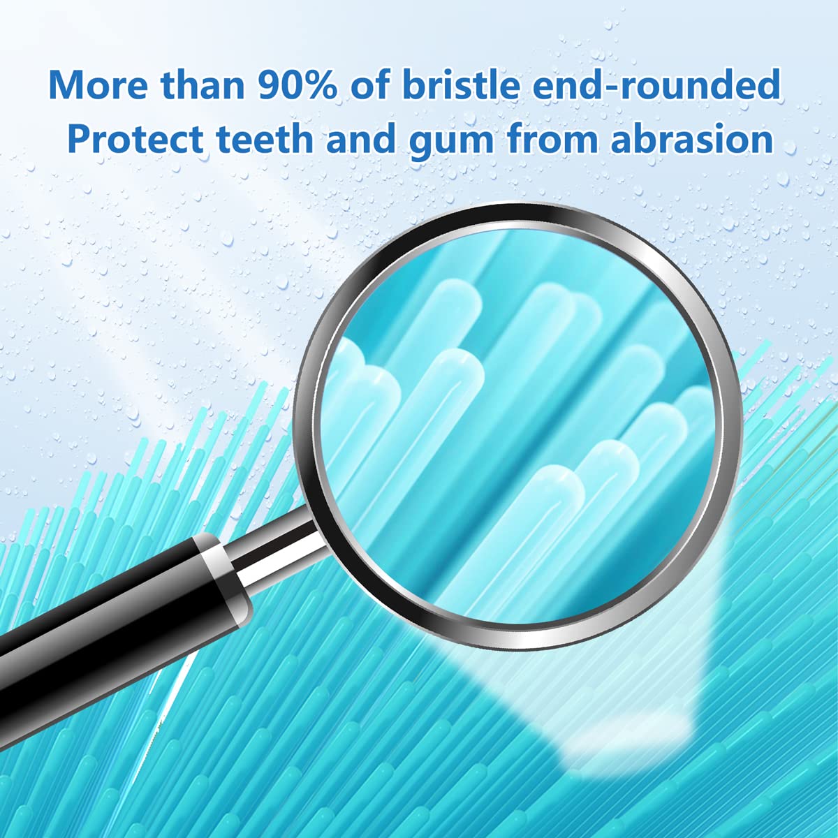 Cabezales de repuesto compatibles con Smile Bright Platinum Sonic para cepillo de dientes eléctrico, paquete de 10, color blanco
