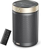 Dreo Calefactor Bajo Consumo Cerámico, con Termostato Portátil, Temporizador 12H, Modo Eco y Ventilador, 1500W PTC Rápido y Seguro para Oficina, Dormitorio y Casa