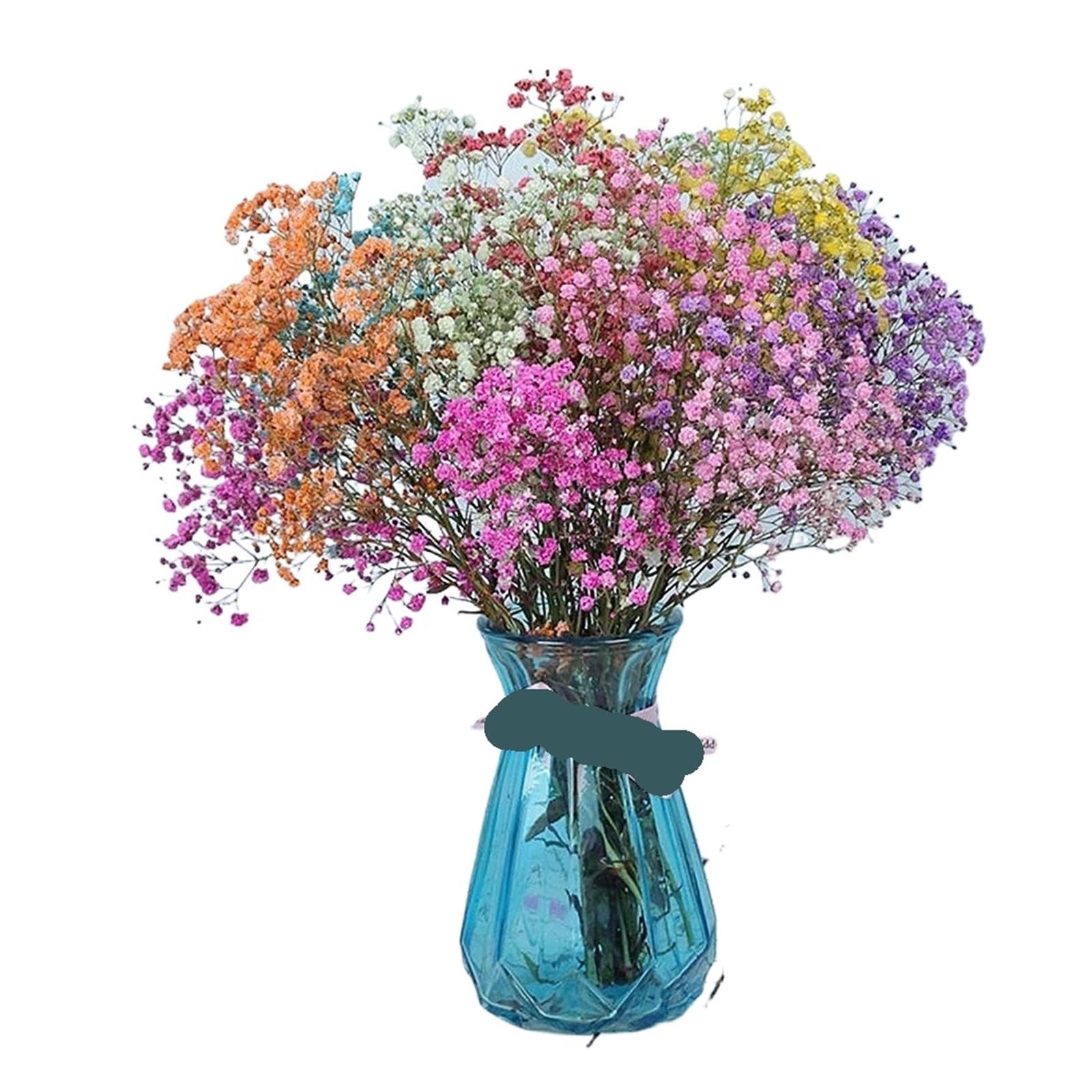gypsophile séché Fleurs séchées Gypsophila paniculata 40-50cm, Bouquets de Fleurs Souffle bébé, décoration Mariage, Maison(Green,40g (40cm))