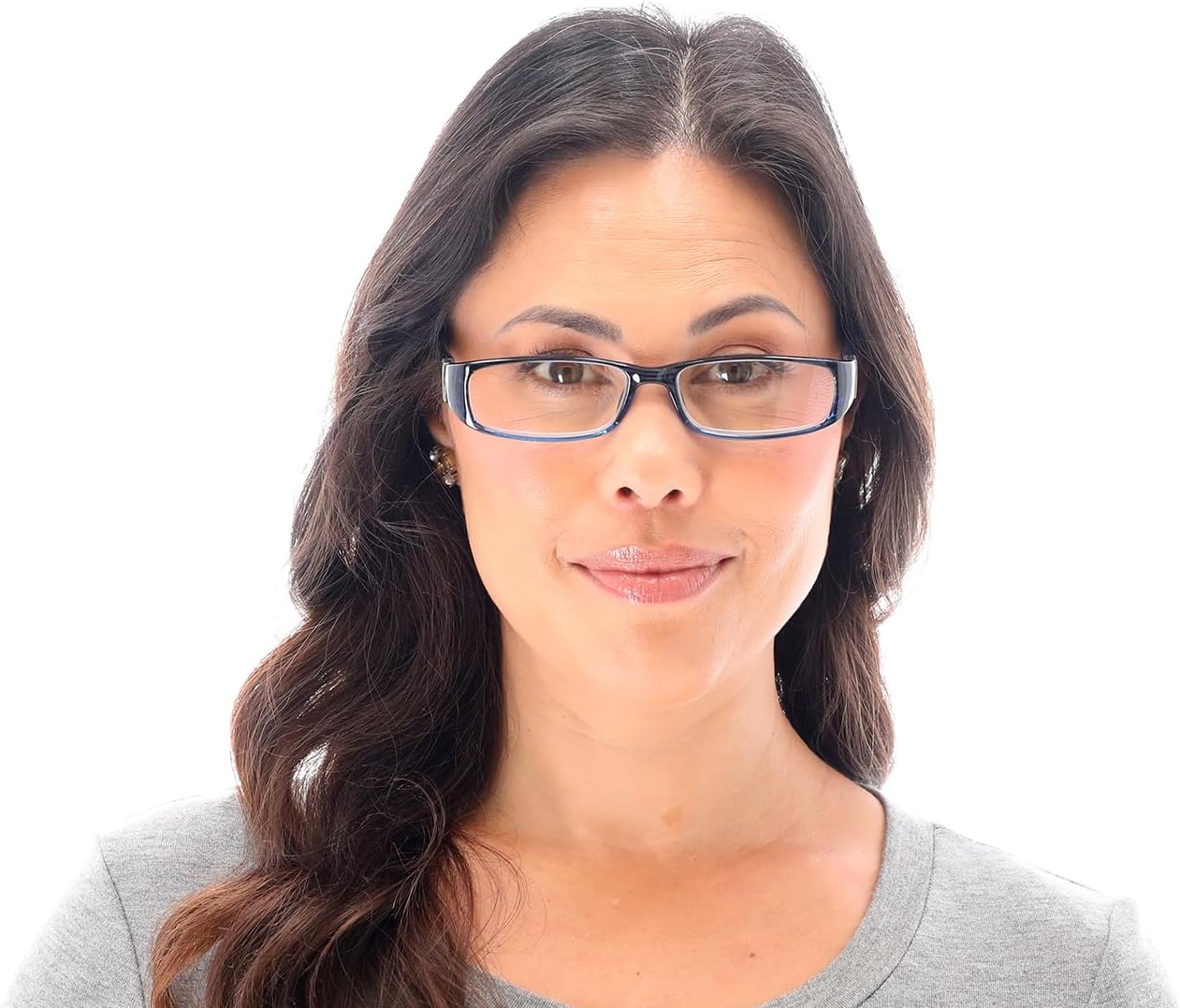 SAV Eyewear (Select-A-Vision) Victoria Klein Fashion Rectangular Reading Glasses 7021 Blue, 3.00 - Image 4