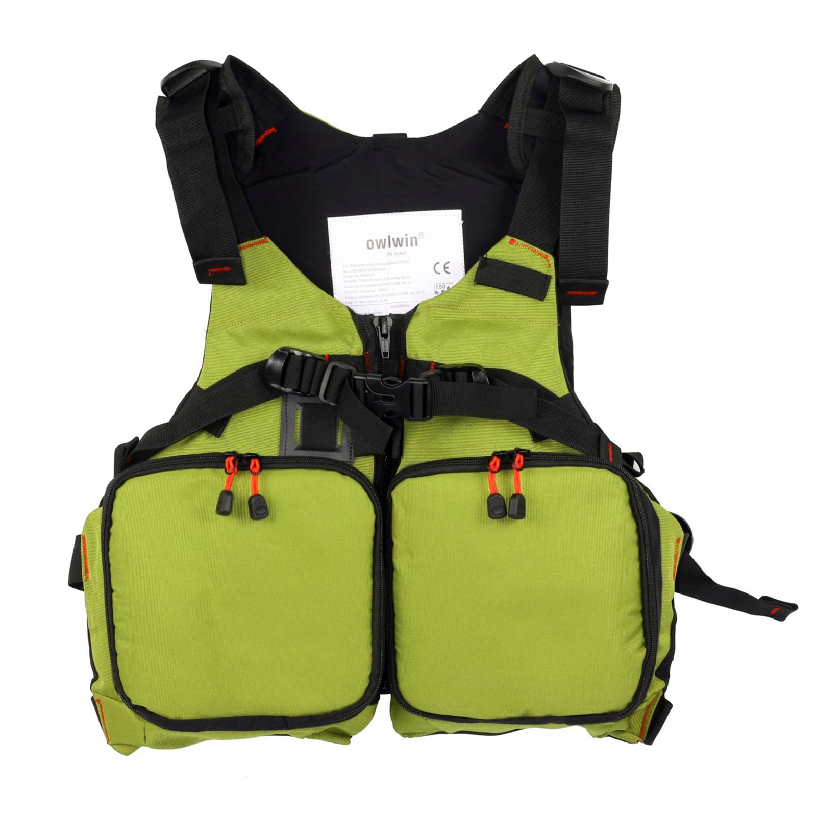 Chaleco Salvavidas para Adultos con Bolsillos, Ayuda A La Flotación Ajustable, Chaleco De Flotabilidad para Kayak, Pesca, Navegación, Vela