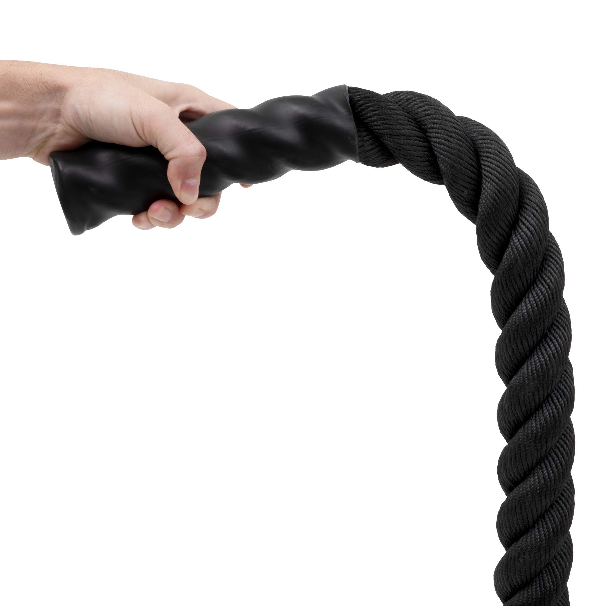 Champion Sports Heavy Training Rope: Rhino Poly Strength & Conditioning Heavy Gym Battle Ropes - Cardio, Cross Training, Weight Training & Crossfit