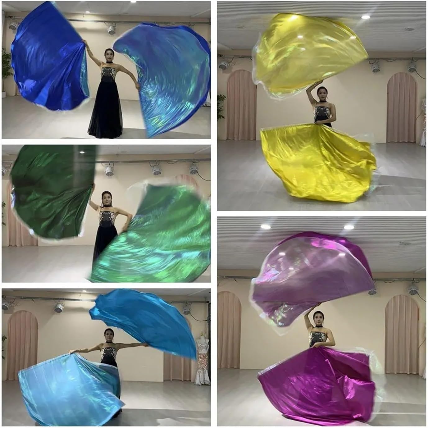 Belly Dance Accessories Props Multicolor Party Semi-circular Flags Suitable for belly dancing