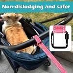 PetBonus Bracelet de poignet de laisse pour chien, Bracelet de sécurité pour laisse rétractable, Plomb de marche court réfléchissant avec poignée souple réglable, Sécurité supplémentaire pour la couche pour poussette pour animaux de compagnie (Pink)