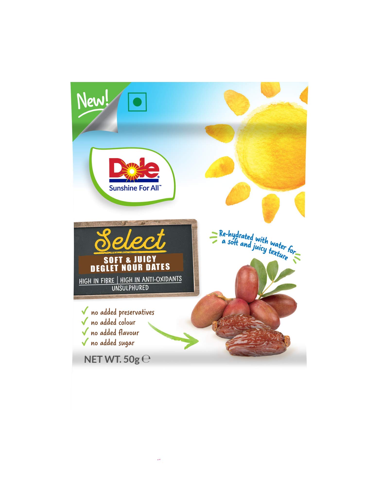 Buy Dole Select Premium Handpicked Seedless Dates Soft Dried y Snack Soft & Juicy texture