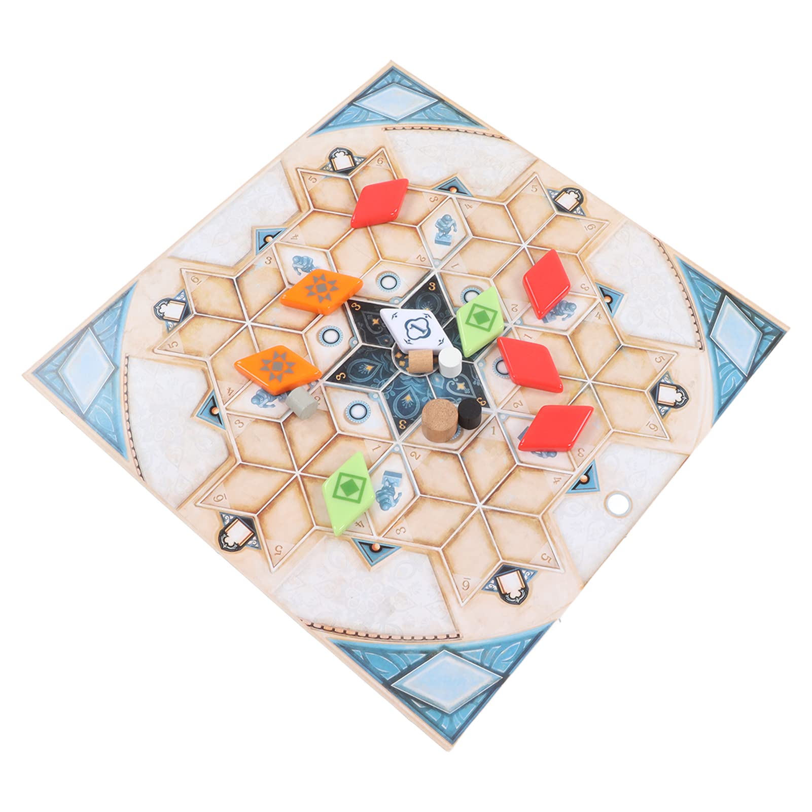 Juego de mesa de estrategia de colocación de azulejos, juego multijugador a juego de azulejos para adultos y adolescentes, divertido juego de fiesta familiar con bolsa de almacenamiento para reuniones