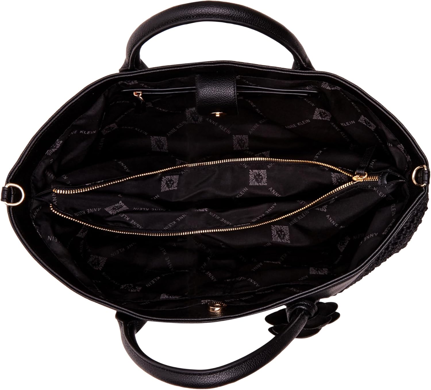 Anne Klein EW tote with floral applique