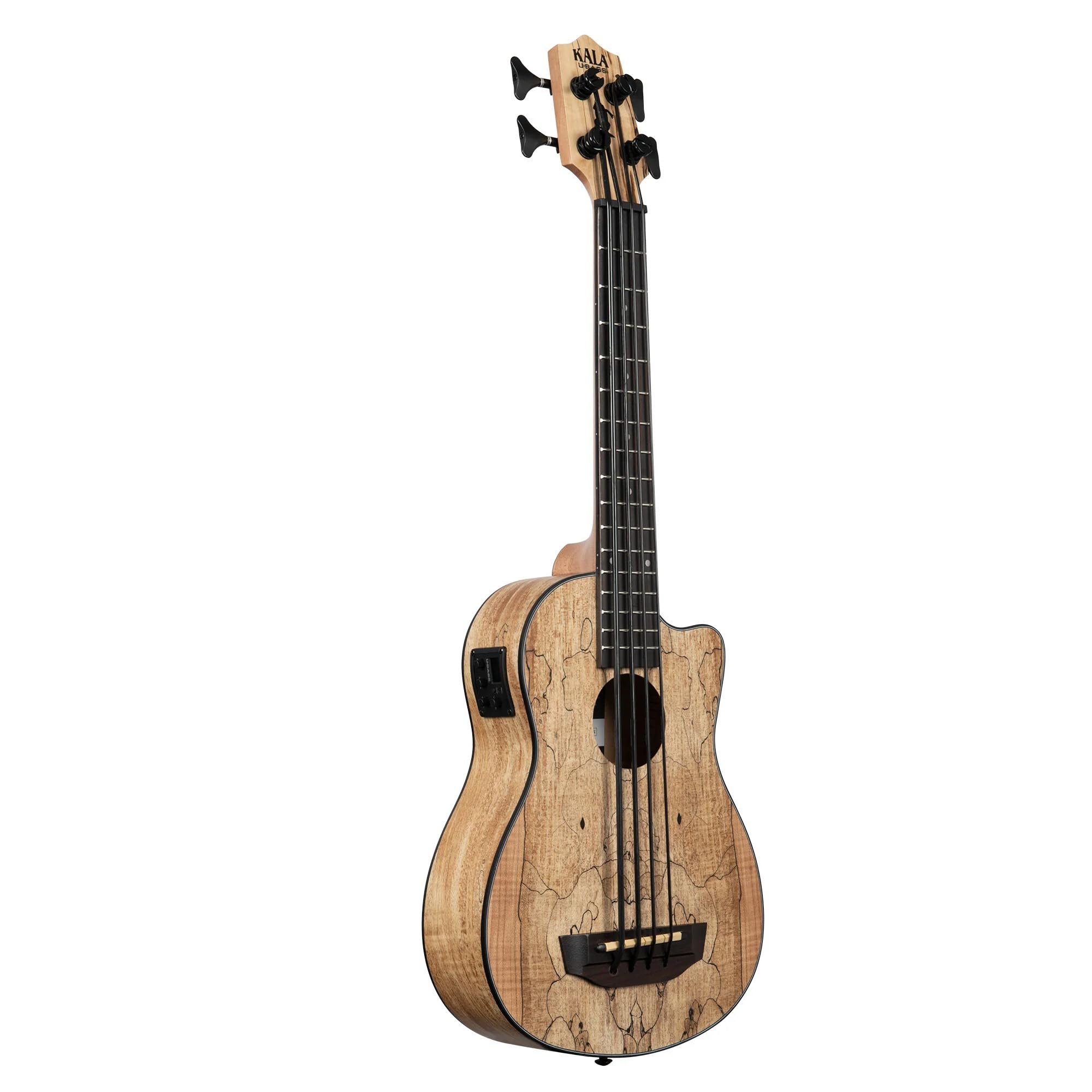 Kala UBASS-SP-MAPL-FS Ukulele Basso Elettrificato Amplificato Spalted Maple