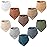 Konssy Muslin Baby Bibs 10 Pack Baby Bandana Drool Bibs 100% Cotton for Unisex Boys and Girls, Soft Absorbent Set for Teething and Drooling