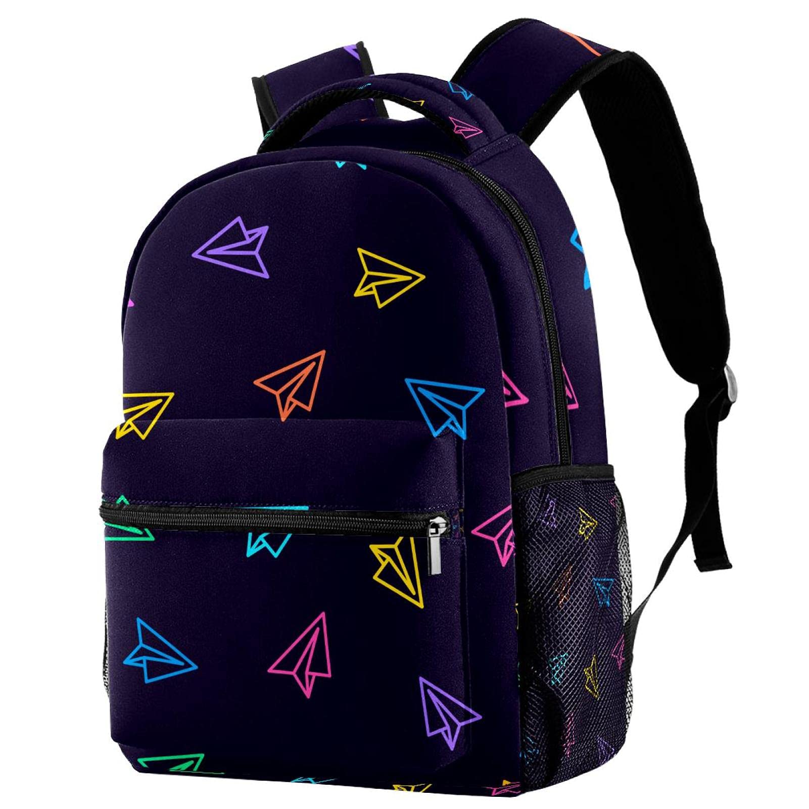 Sac à dos ado vaisseau spatial multicolore fille garçon collège