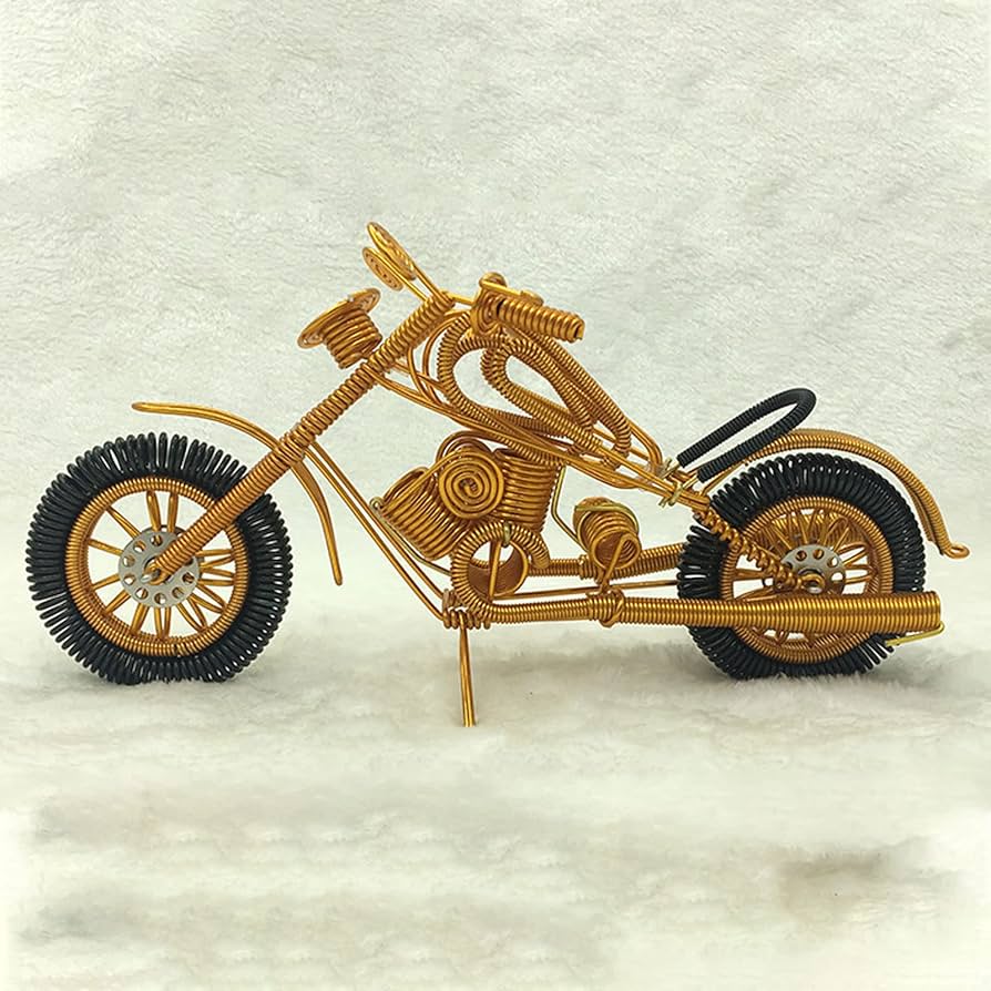 Amazon.co.jp: オートバイの彫刻、金属製のオートバイ アート
