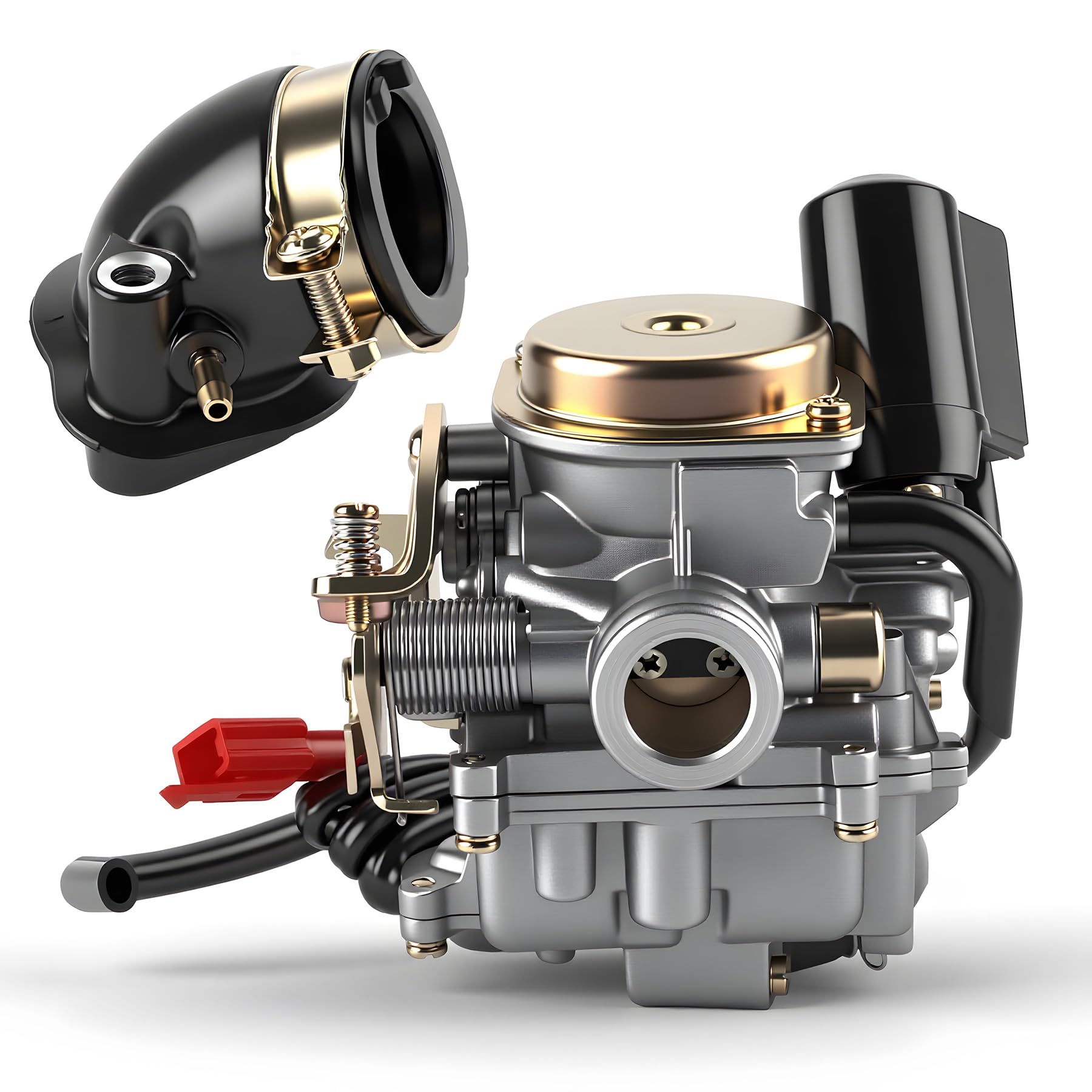 Carburateur à starter 50cc pour Boss, Qingqi QM50QT 4G, Benzhou, Jinlun, Baotian