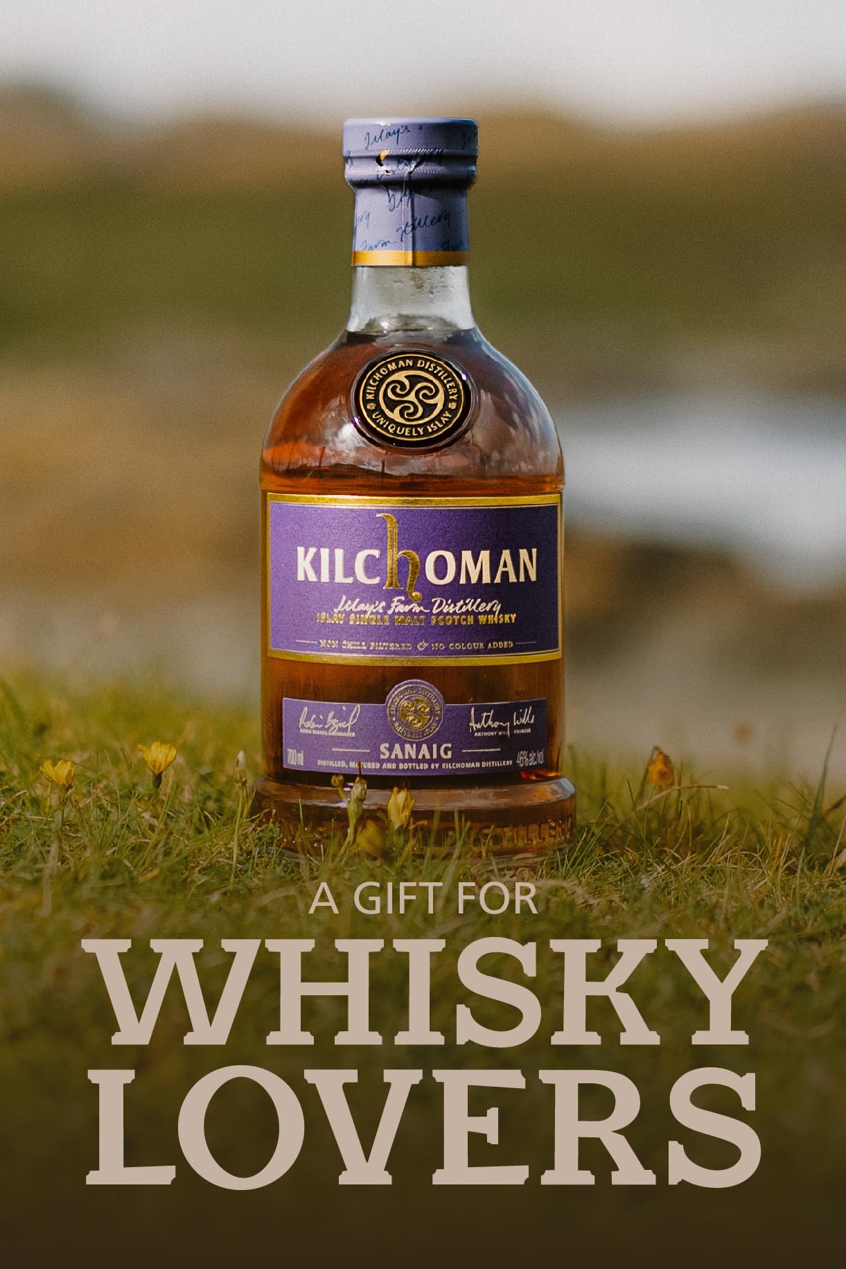Kilchoman Sanaig Whiskey - Single Malt Scotch Whisky Maturato in Botti di Bourbon e Sherry Oloroso, 46%, Bottiglia in Vetro da 70cl