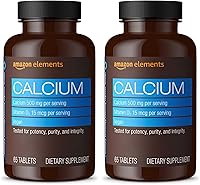 Vista 5 de Calcio de 500 mg con vitamina D de Yaxa Elements, un comprimido diario; 65 comprimidos