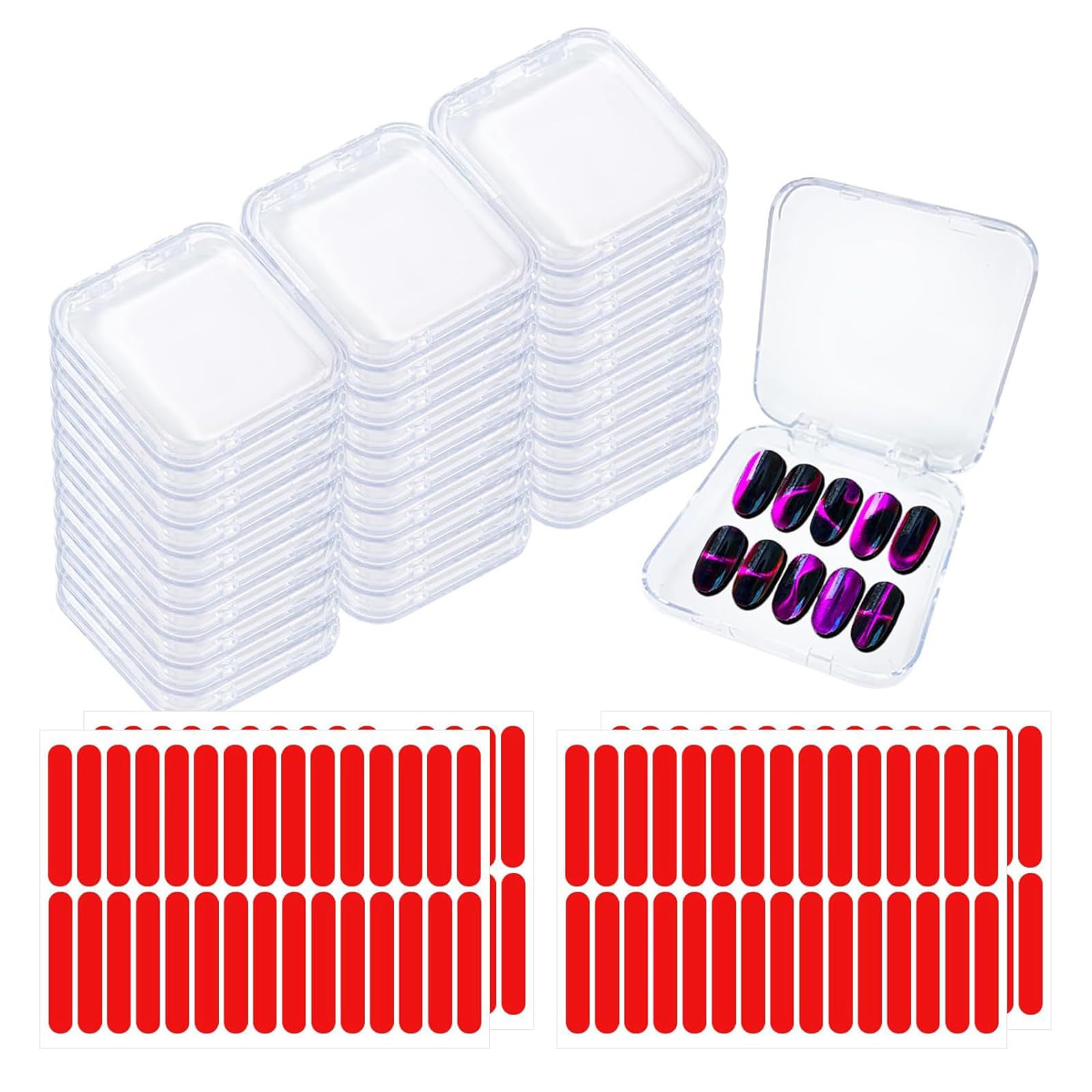 Boîte de présentation nail art pour organiser son salon de manucure à la maison