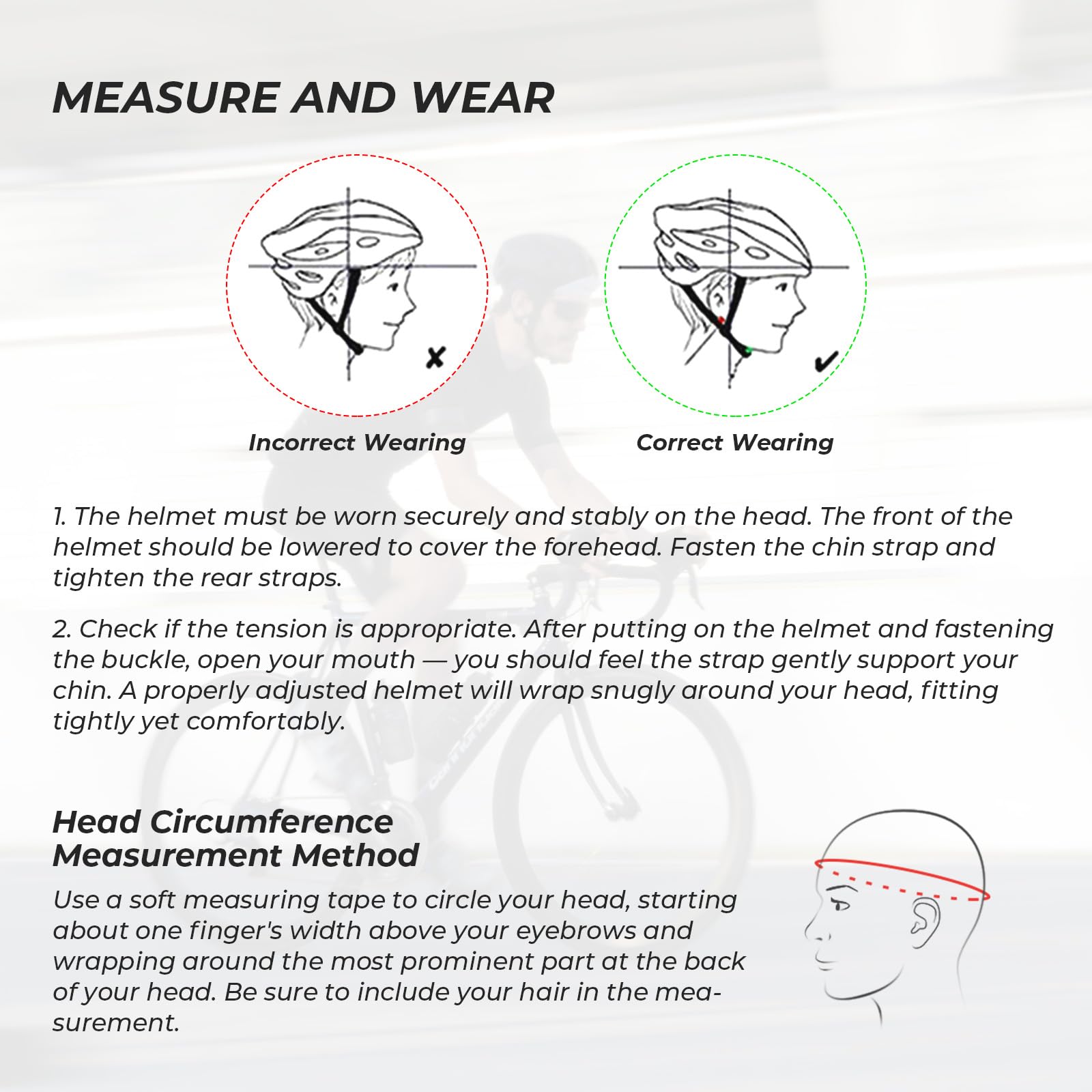 ROCKBROS Casco Bici, Casco Bicicletta, Casco da Ciclismo Ammortizzato, Casco Aerodinamico, Casco per Uomo Donna, Adatto per MTB, Bici da Corsa, M(54-58cm) / L(58-62cm)