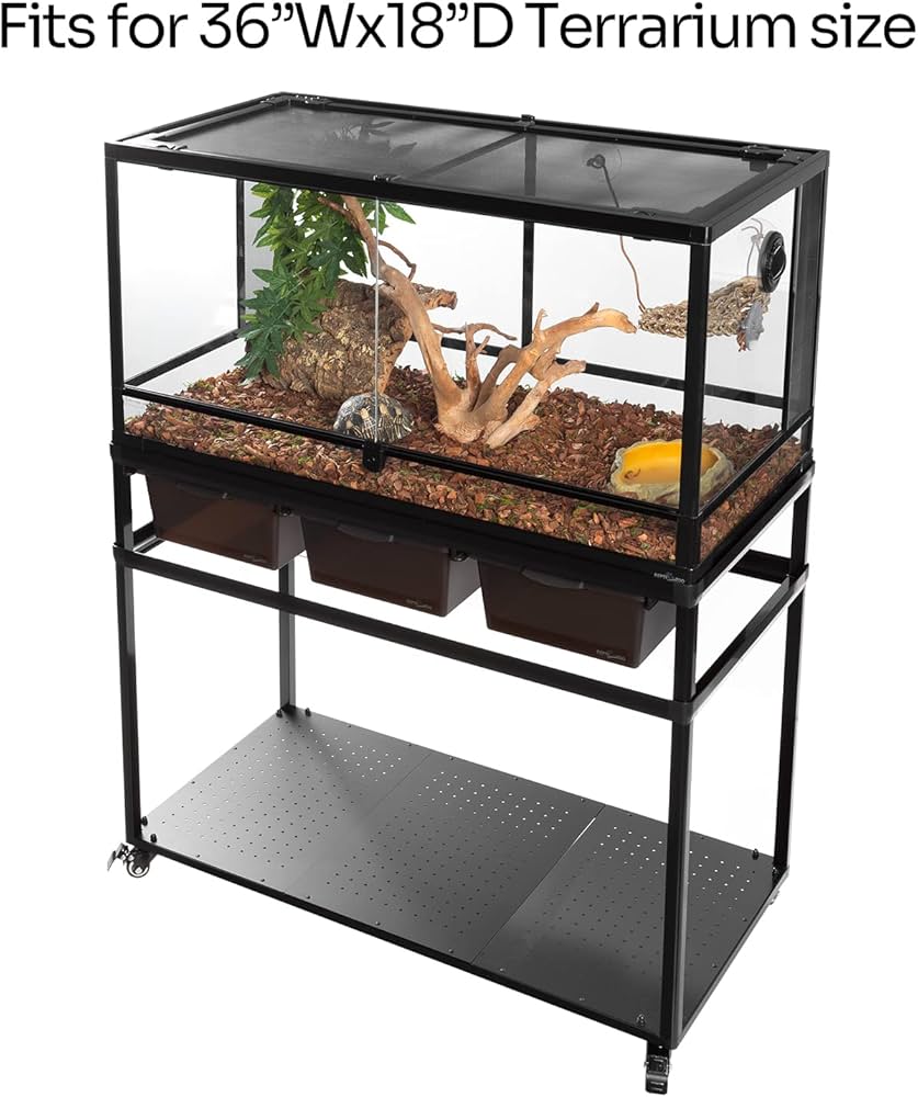 Amazon | REPTIZOO 爬虫類タンクスタンド テラリウム