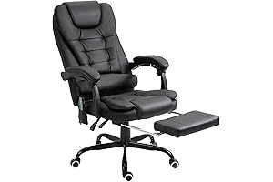 Ergonomically Designed Vinsetto Massage Office Chair for Enhanced Comfort