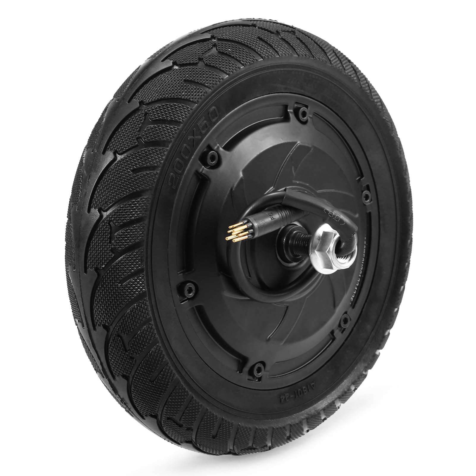 HUIOP Pneu d'Entraînement de Moteur de Roue Avant Solide 350W pour S1 - Scooter Électrique