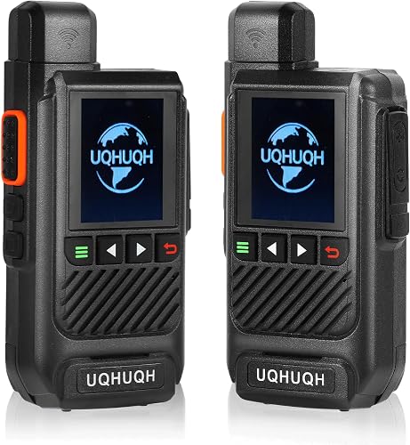 Lifetime Free Unlimited Range Walkie Talkies-4G LTE POC Long Range Two-Way Radios with Rapid PTT, Professional Nationwide Communication for Business, Travel & Family (2-Pack)
