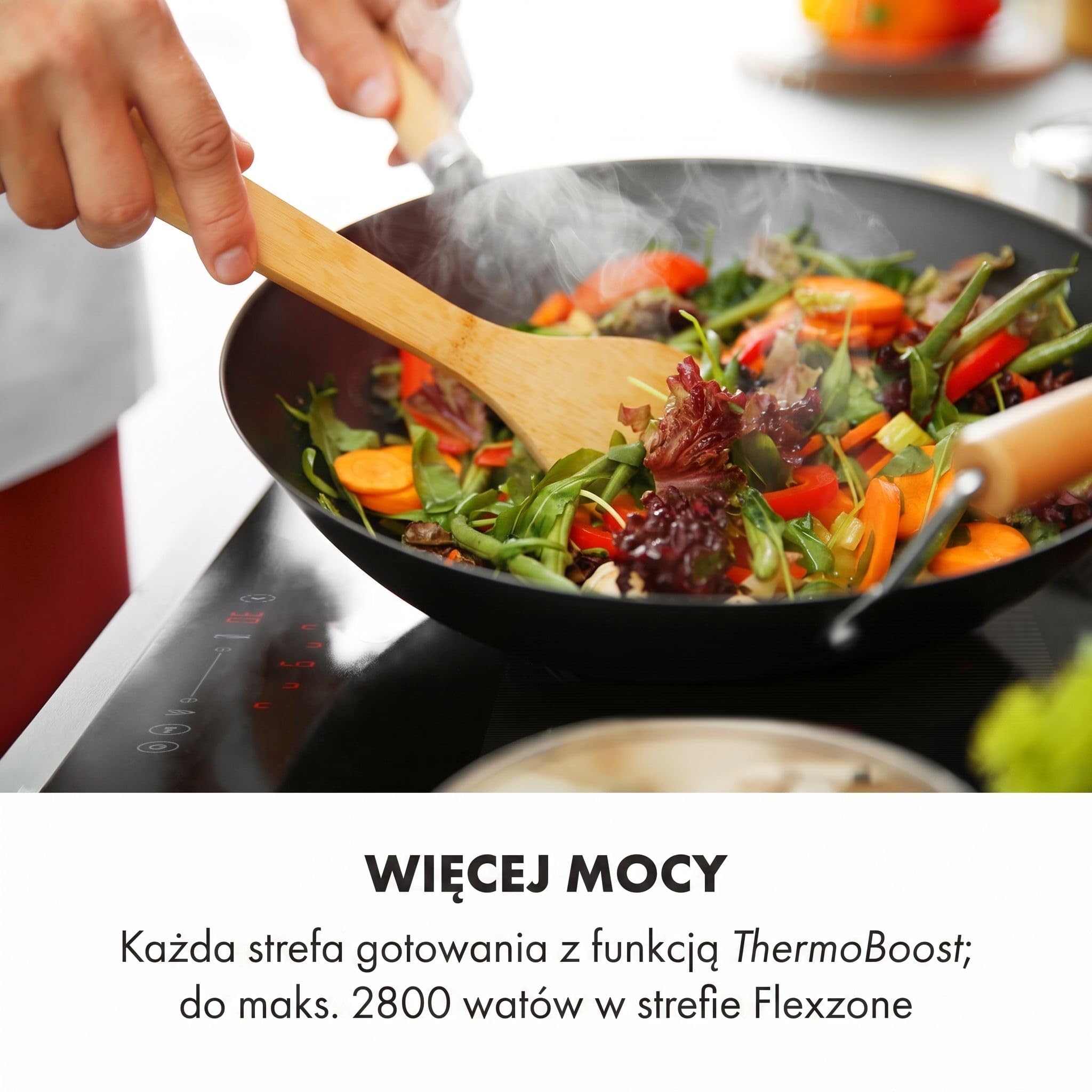 Klarstein Delicatessa Płyta Indukcyjna 90 cm - 4 strefy grzejne do Zabudowy, 7000 W ThermoBoost, Ceramika Szklana, Panel Dotykowy, Timer, Szybkie Nagrzewanie, Czarna