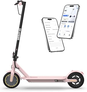 Electric Scooter, 350W/500W Powerful Motor, 19/22 MPH Max Speed, 28/25/23/15 Miles Range, Lightweight Foldable E-Scooter with Dual Braking Systems, Smart APP
