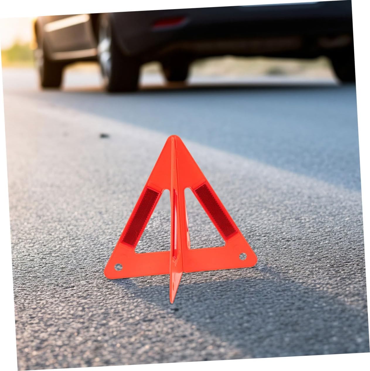 4pcs Roadside Reflective Safety Triangle Car Emergency Sign Vehicle Triangle High Visibility for Roadside