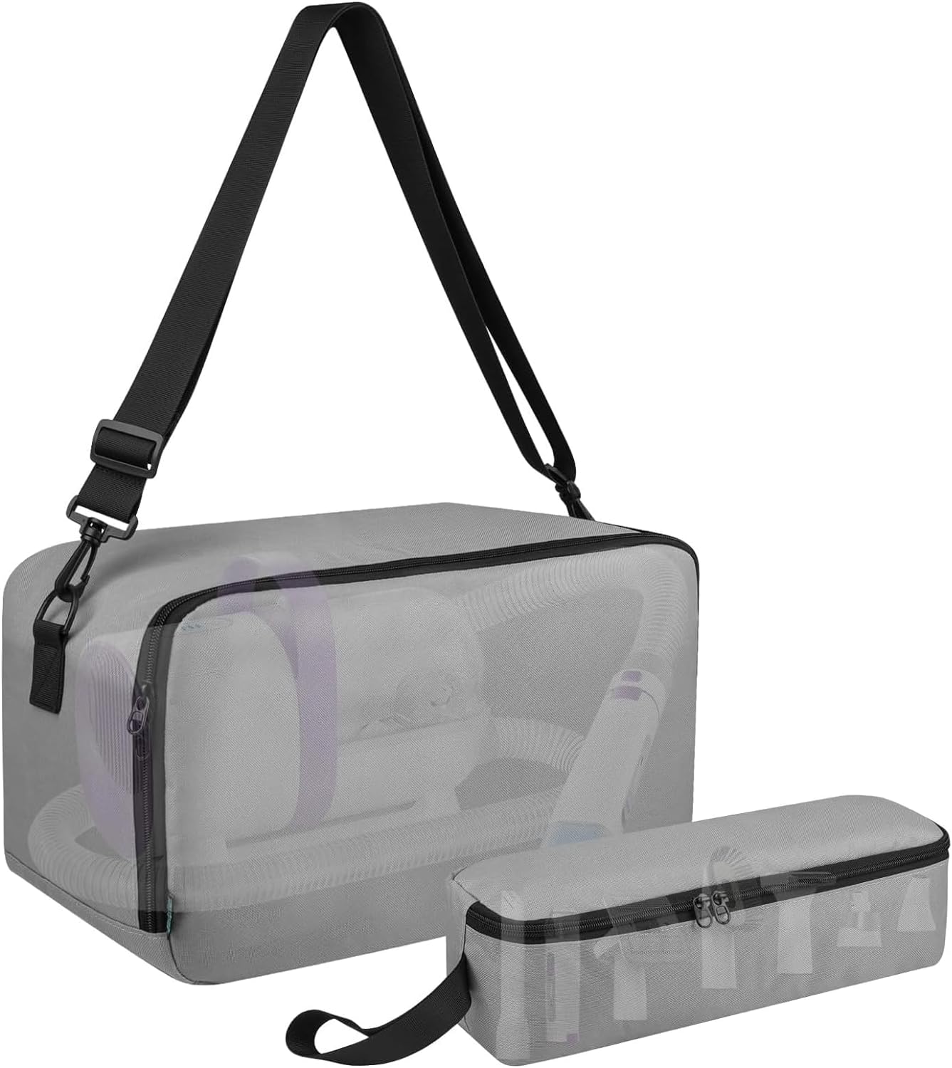 Beautyflier Pet Grooming Supplies Organizer, Protective Tote Bag Case for Pet Grooming Kit & Vacuum Suction Dogs Cats Hair, Travel Pouch Bag for Pet Dog Grooming Vacuum Kit, Bag Only (Black)