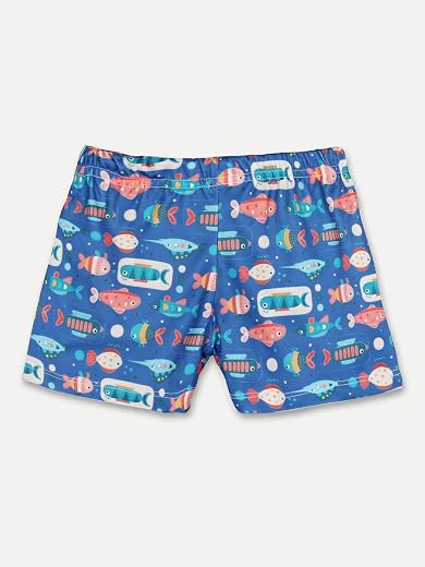 Aqua Holic Spandex Unisex Regular Fit Printed Bottom for Kids | Swimwear | Adjustable, Quick Drying Shorts for Swimming, B...