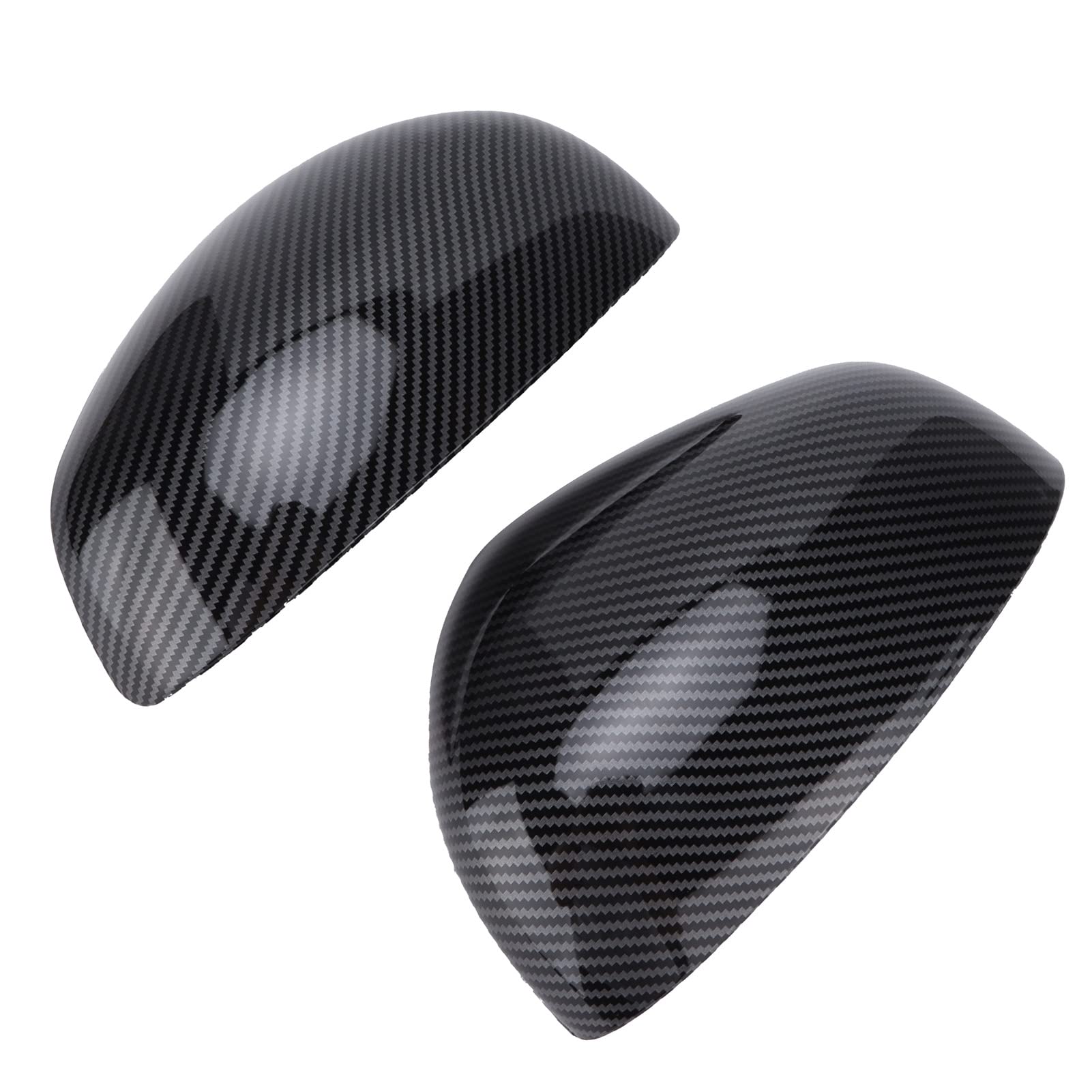 Keenso Shell di Alloggi per Specchio 1 Coppia di Auto, Tappi a Specchio Retrovisore Si Attaccano Alla Sostituzione di Alloggi Protettivi per Smart Fortwo/Forfour 453 2015-2021 (Look di carbonio