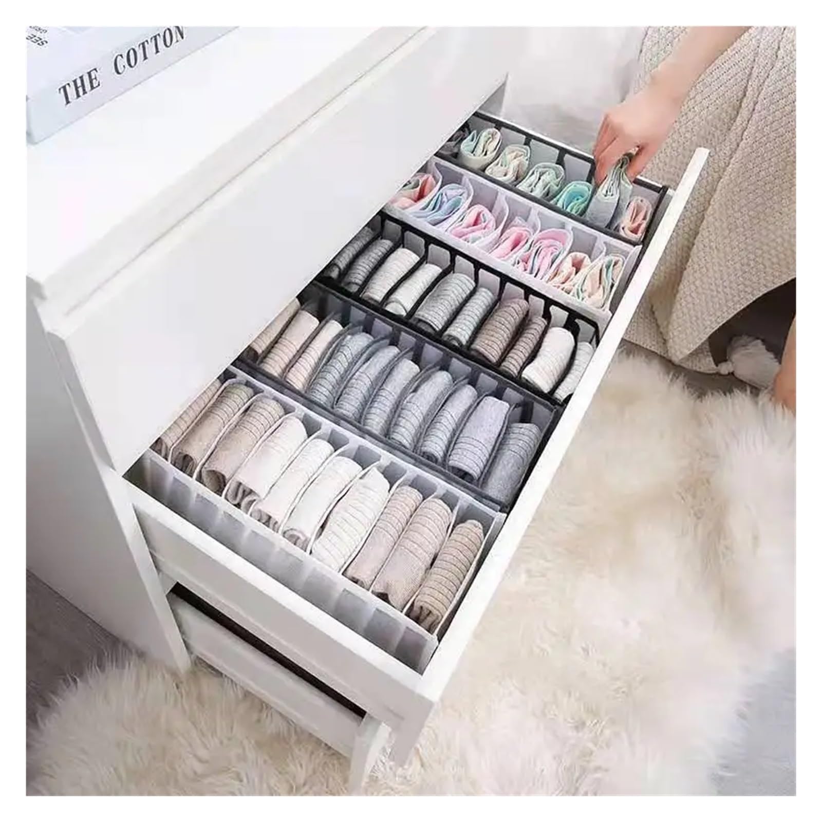 Cajas Organizadoras Cajones Underwear Bra Organizer Storage Box Drawer Closet Organizers Divider Boxes For Scarves Socks