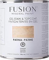 Vista 1 de Fusion Mineral Paint - Gel Stain & Topcoat - 32.0 fl oz - Pátina (Transparente)