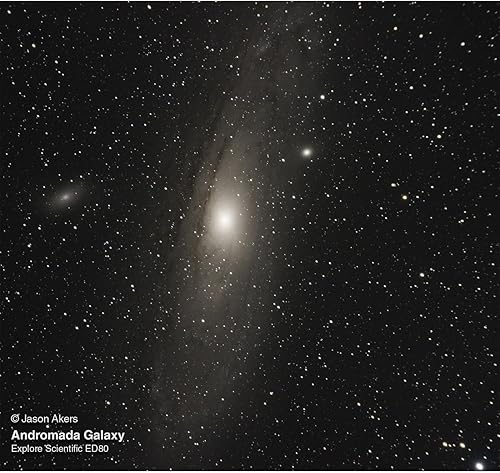 Miniatura 7 de Explore Scientific Telescopio refractor trillizo espaciado aire ED80 f6 APO de aluminio blanco clásico con óptica Hoya FCD100